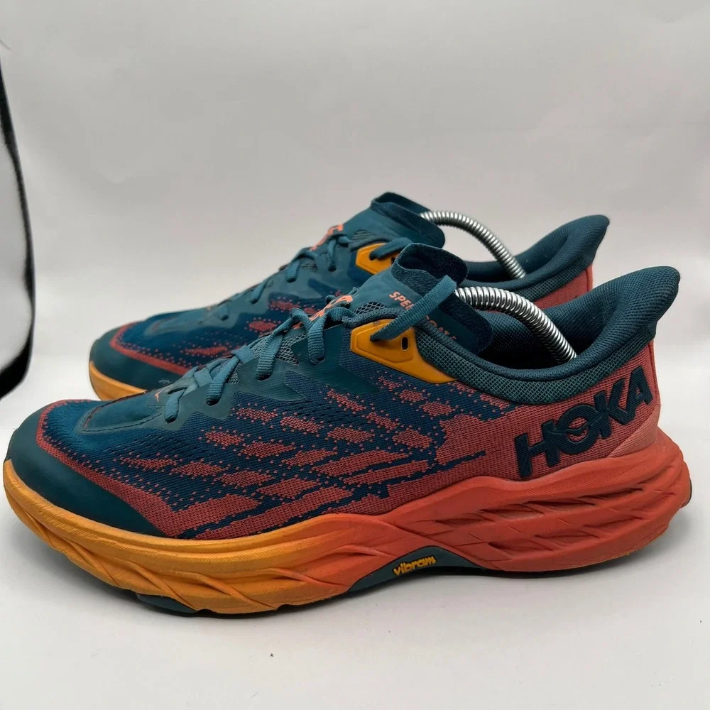 Hoka Speedgoat 5 Womens Trail Running Shoes Blue Coral Hiking outdoor lace